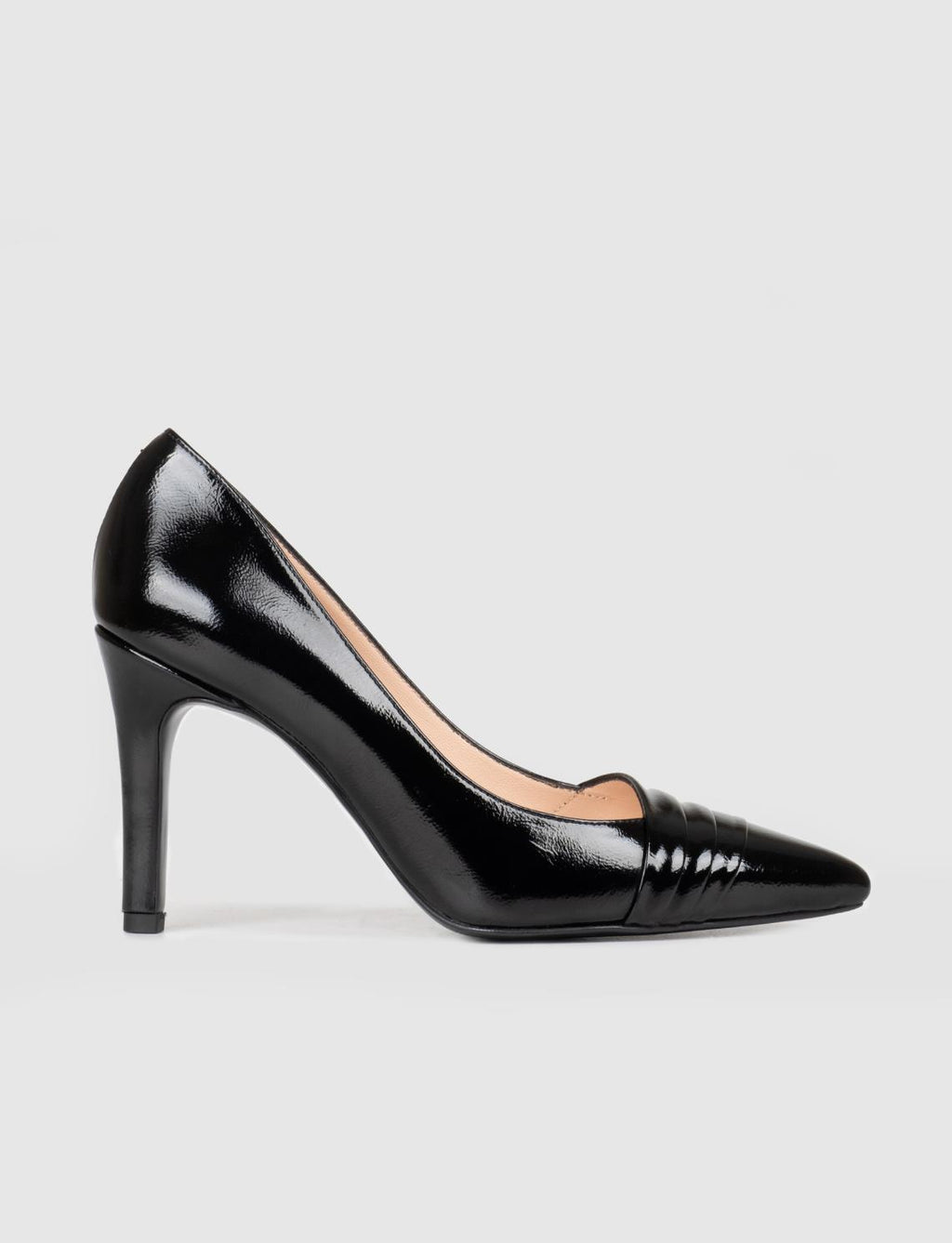 Patent Leather Genuine Black Women's Thin Heel Stiletto