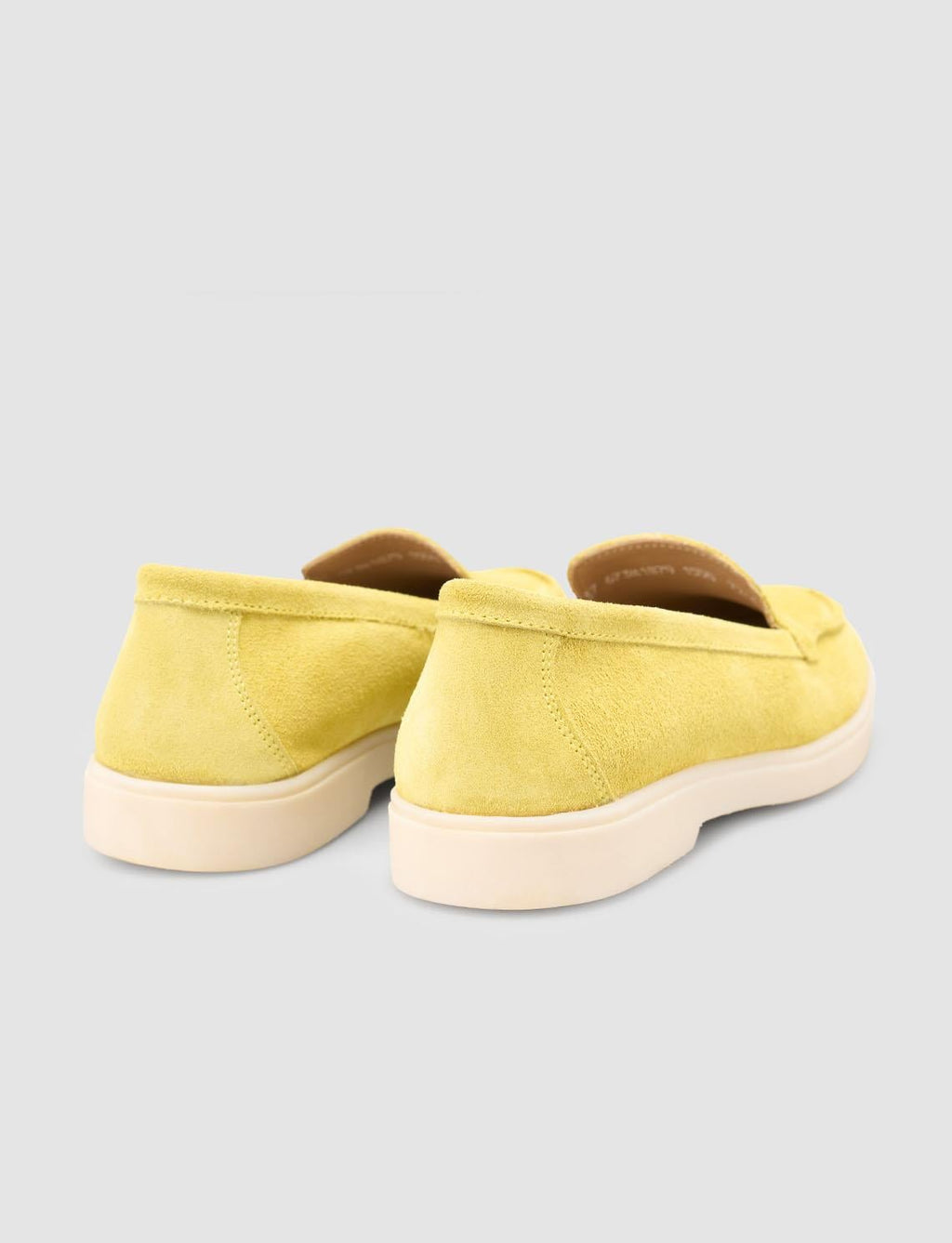 Monamae 100% Genuine Leather Yellow Suede Women's Loafer