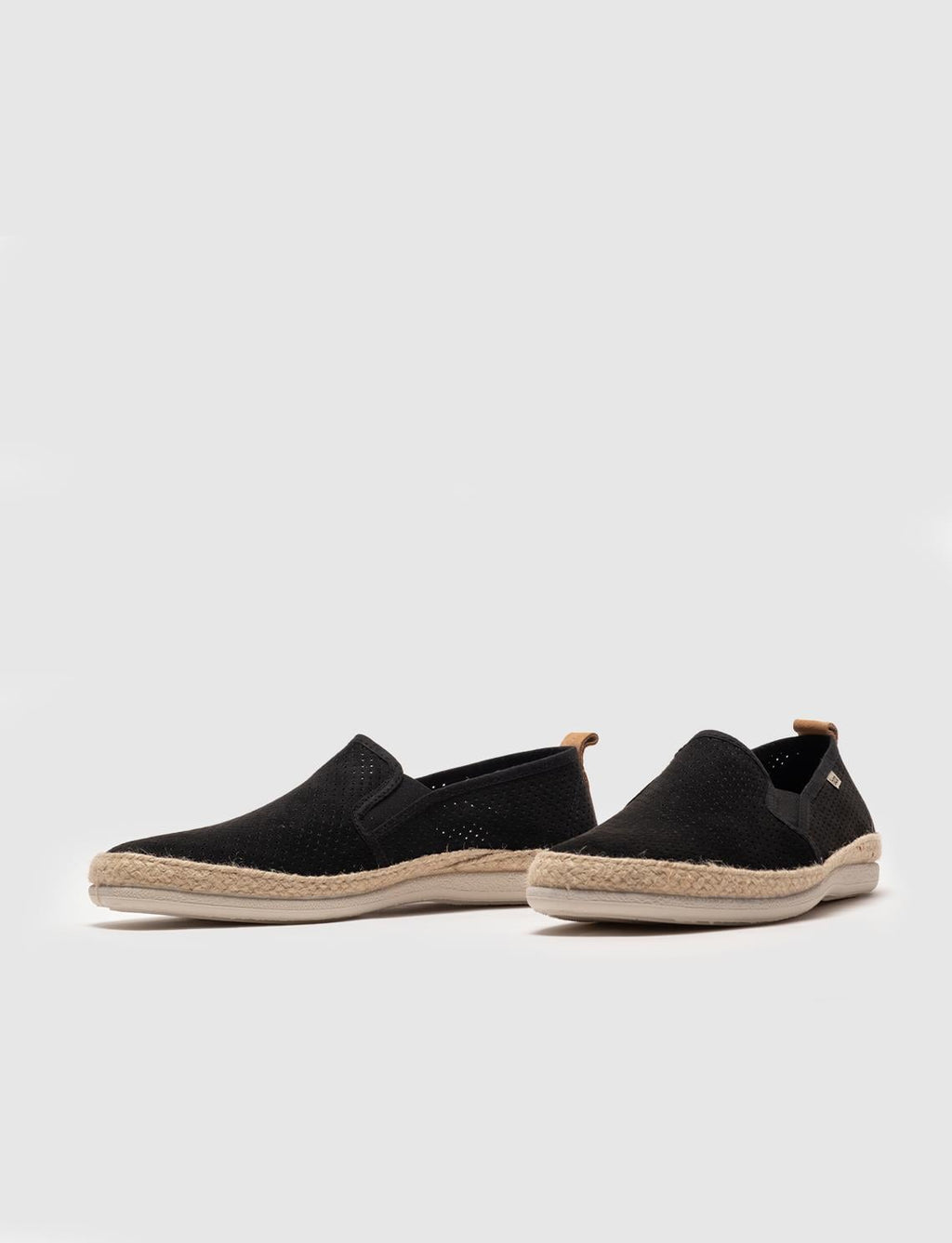 Men's Espadrille Shoes with Black Woven Details
