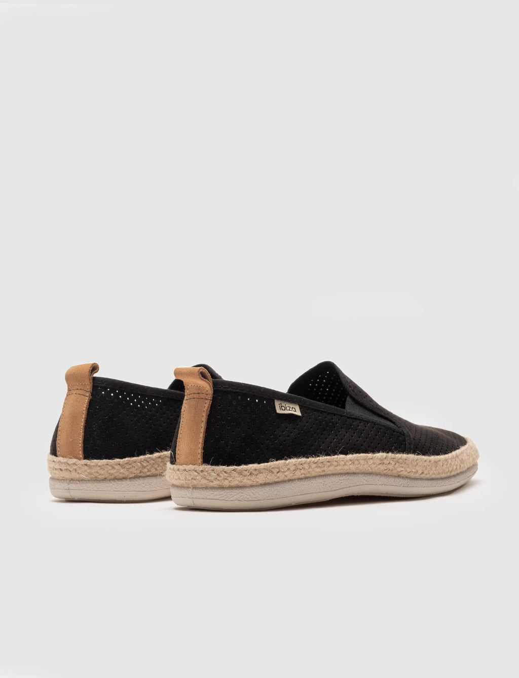 Men's Espadrille Shoes with Black Woven Details
