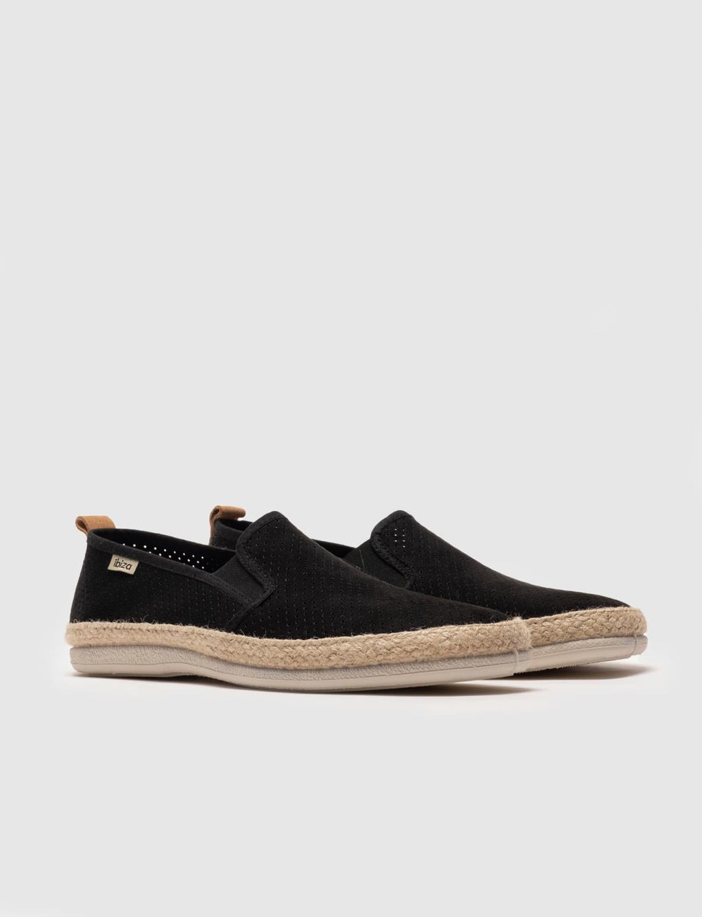 Men's Espadrille Shoes with Black Woven Details