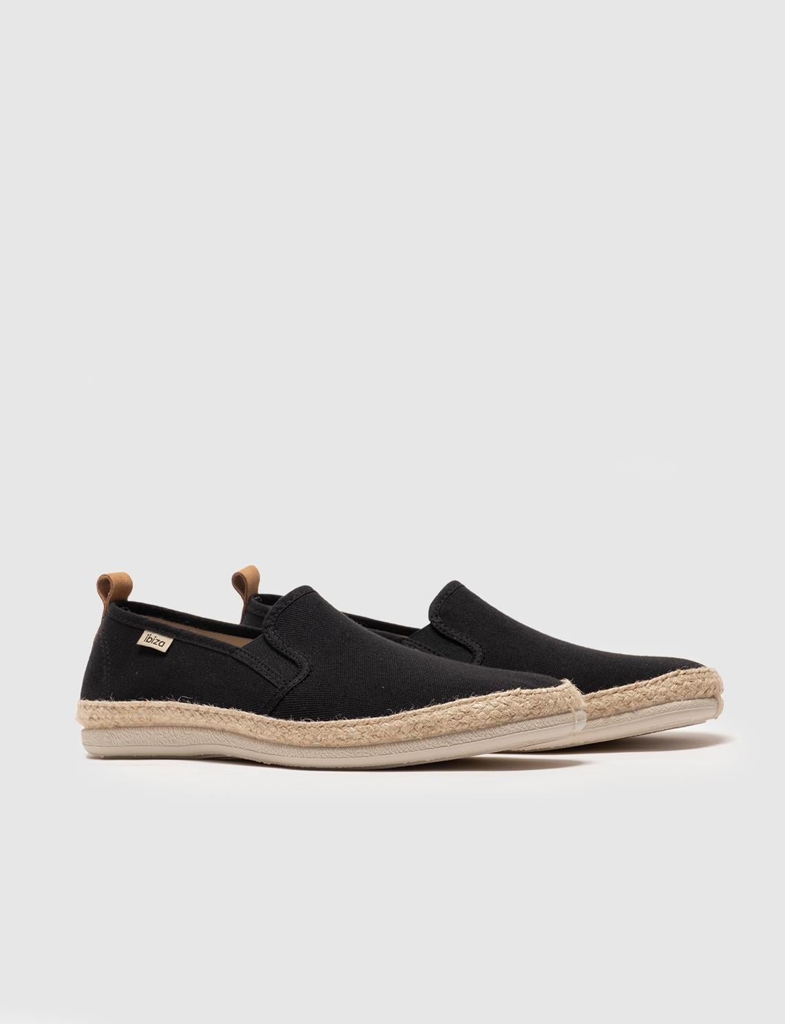 Men's Espadrilles with Black Woven Details