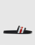 Black - Red - White Men's Slippers