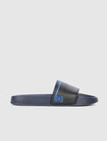 Black and Navy Blue Men's Slippers