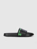 Black and Green Men's Slippers