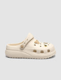 SNX Women's Eva Slippers with Ivory Stone Details