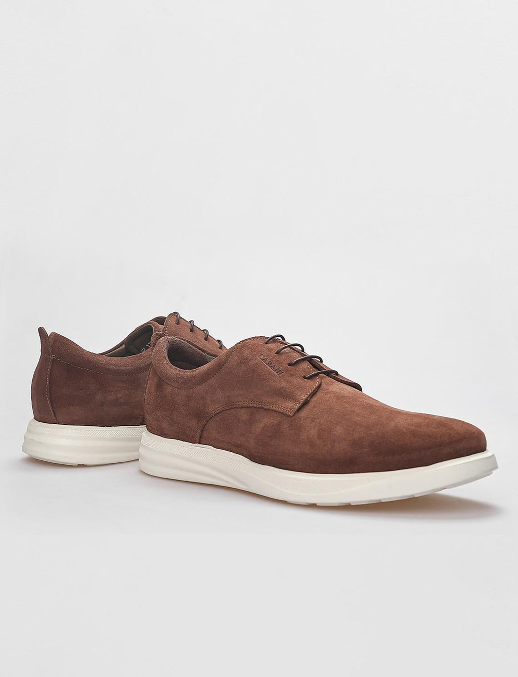 Genuine Leather Tan Suede Lace-up Men's Casual Shoes