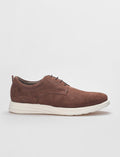 Genuine Leather Tan Suede Lace-up Men's Casual Shoes