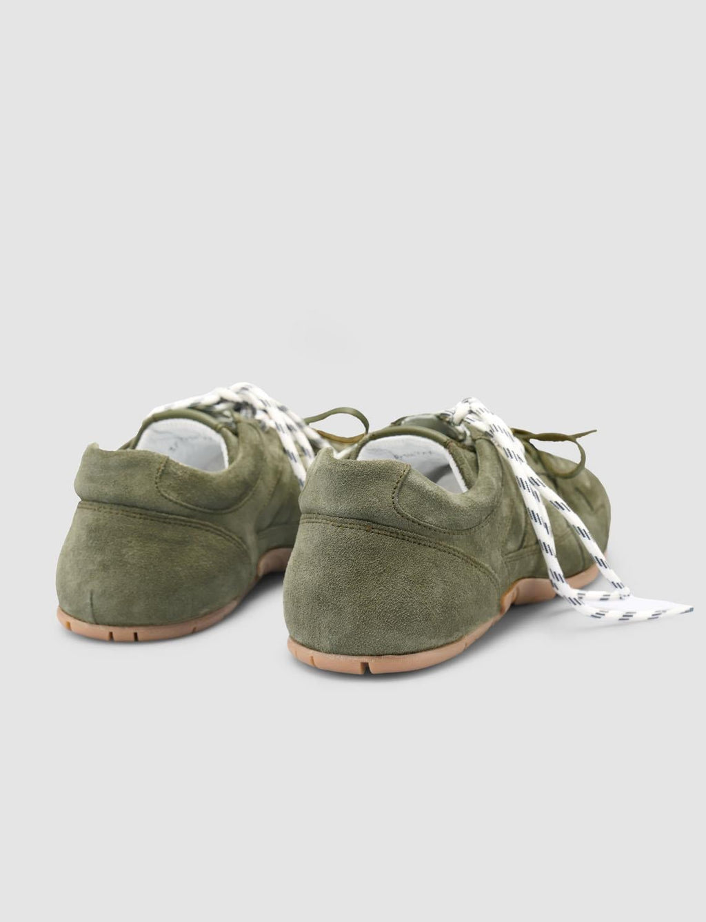 100% Genuine Leather Khaki Women's Sneaker