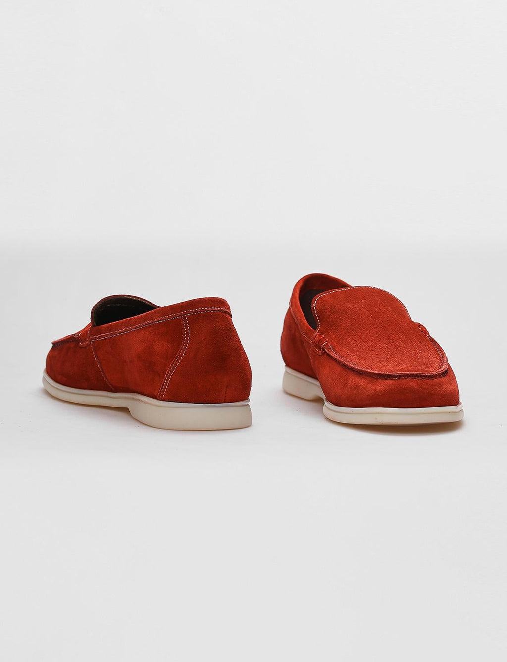 Genuine Leather Red Suede Men's Casual Shoes