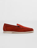Genuine Leather Red Suede Men's Casual Shoes