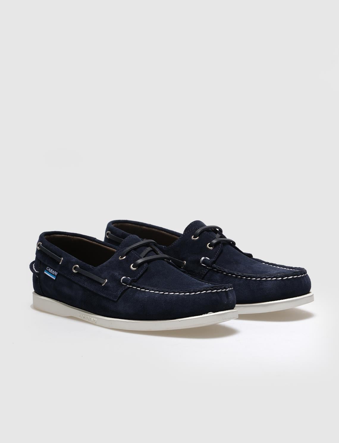 Genuine Leather Navy Suede Men's Casual Shoes