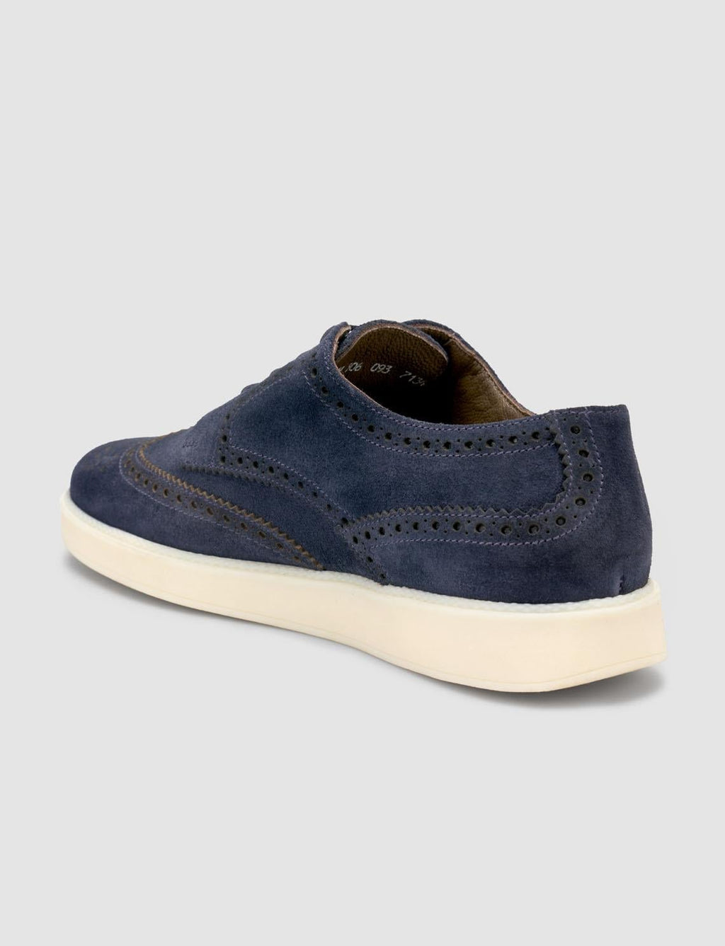 100% Genuine Leather Suede Navy Blue Men's Casual Shoes