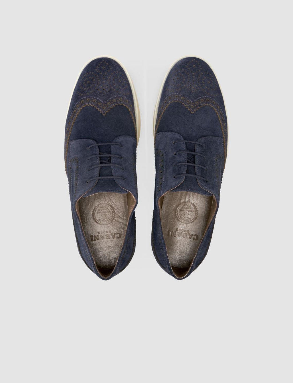 100% Genuine Leather Suede Navy Blue Men's Casual Shoes