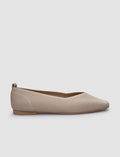 Beige Women's Knitted Casual Shoes