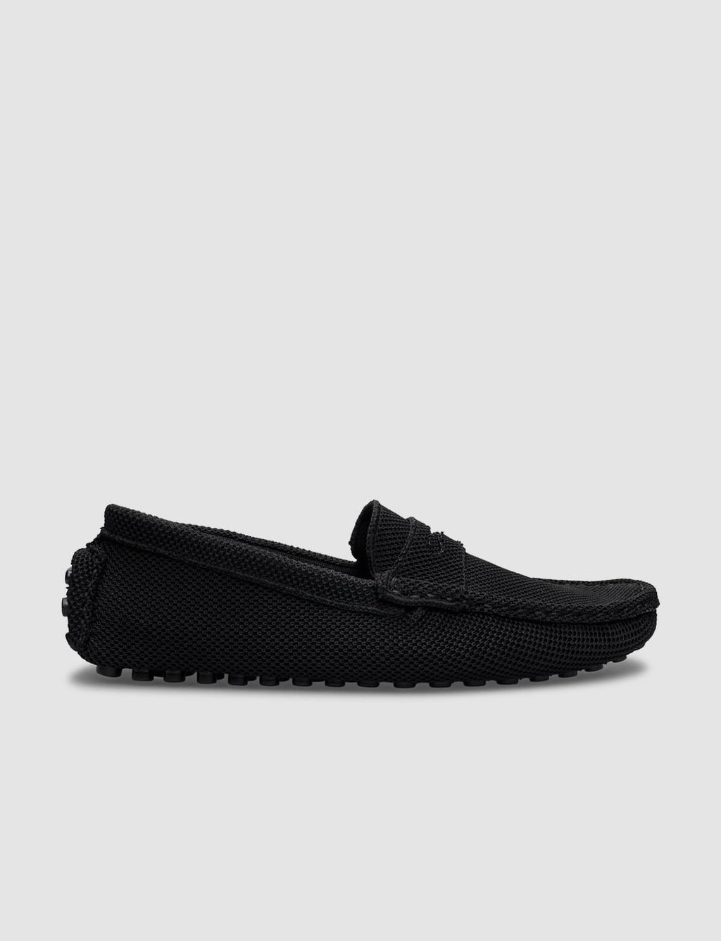 Breathable Fabric Black Men's Loafer