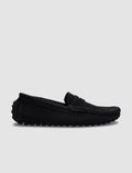 Breathable Fabric Black Men's Loafer