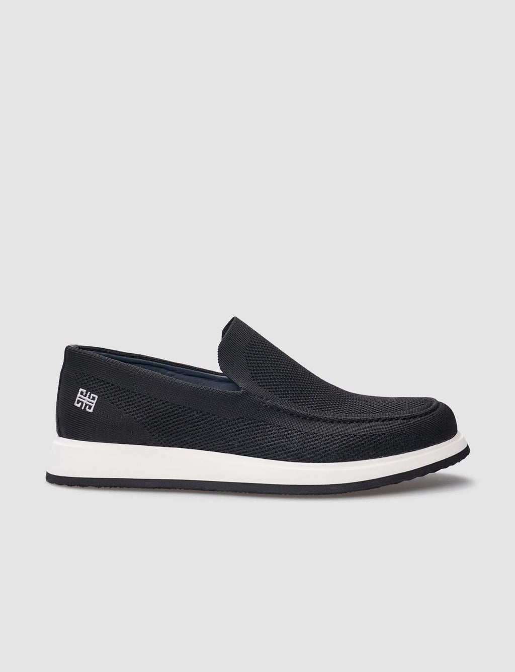 Knitted Black Men's Casual Shoes