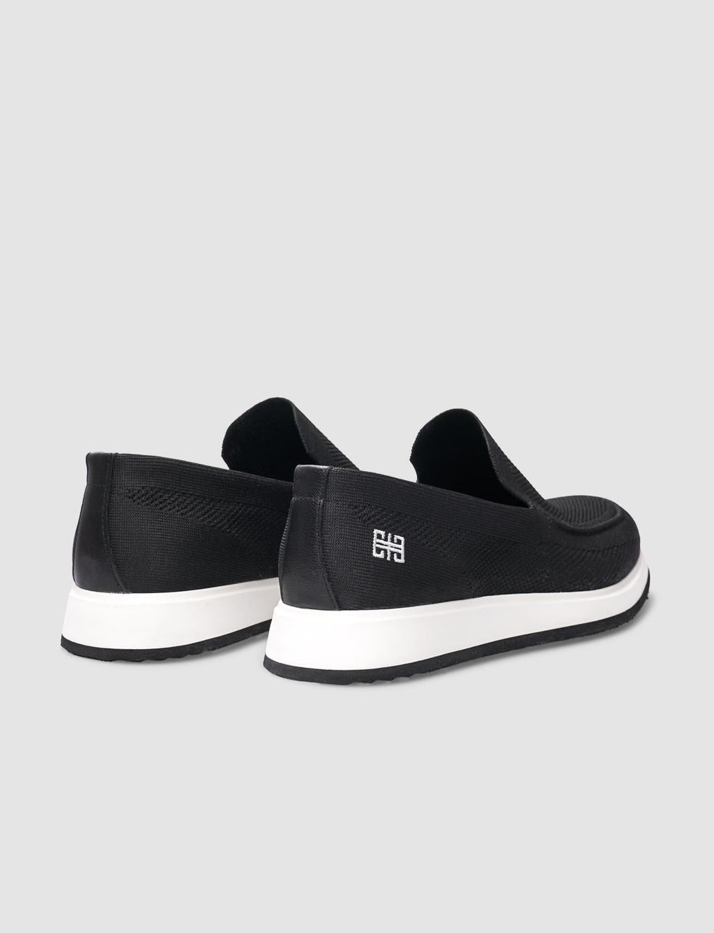 Knitted Black Men's Casual Shoes