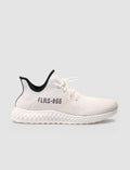 Knitted White Lace-up Men's Athletic Shoes