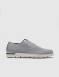 Grey Knitted Lace-up Classic Men's Casual Shoes