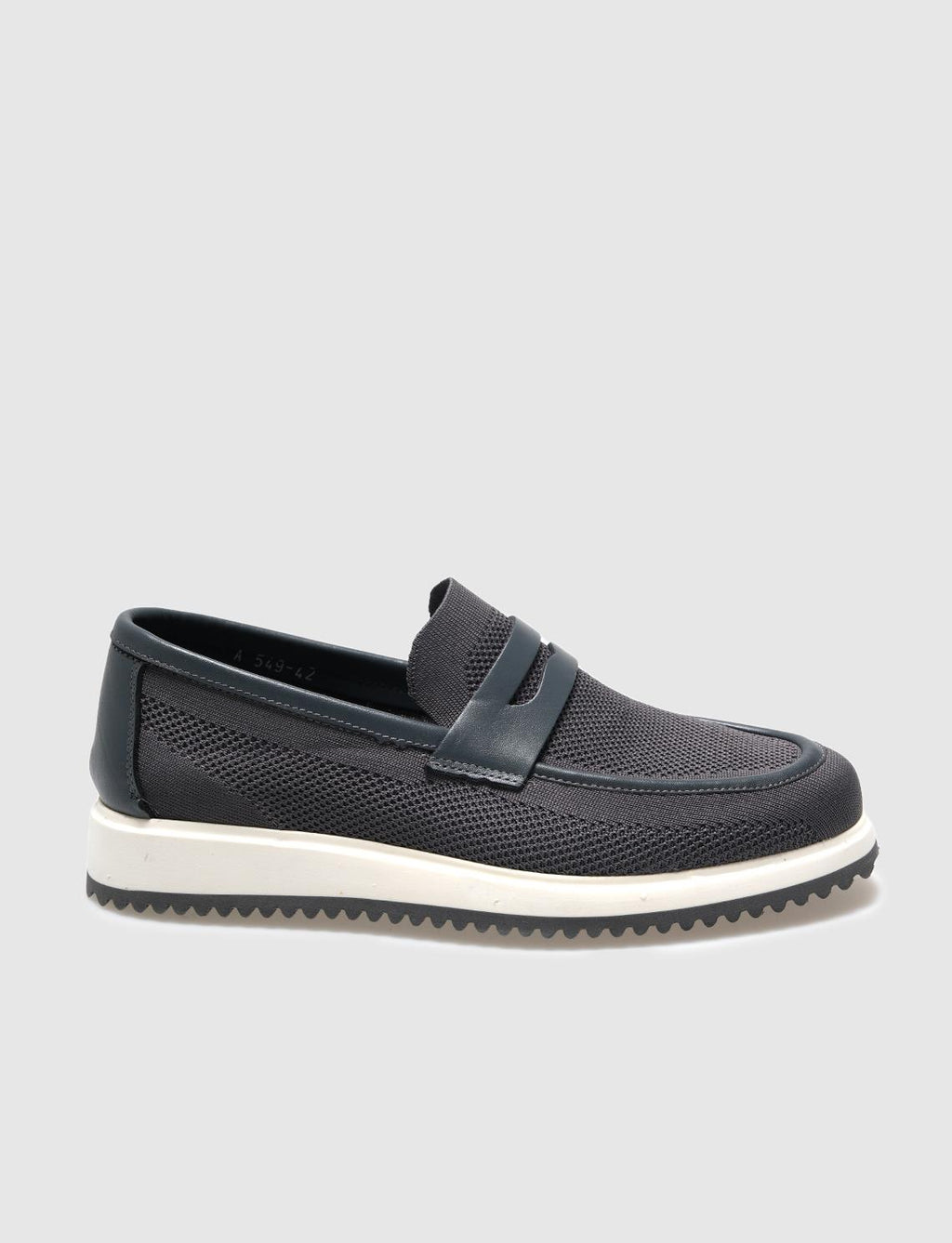 Grey Knitted Men's Casual Shoes