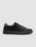 Knitted Black Lace-up Men's Athletic Shoes