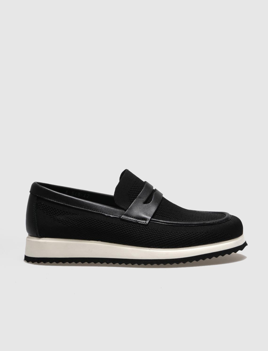 Knitted Black Men's Casual Shoes