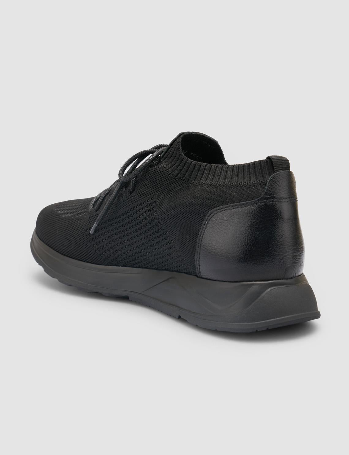 Men's Knitted Black Napoli Sports Shoes