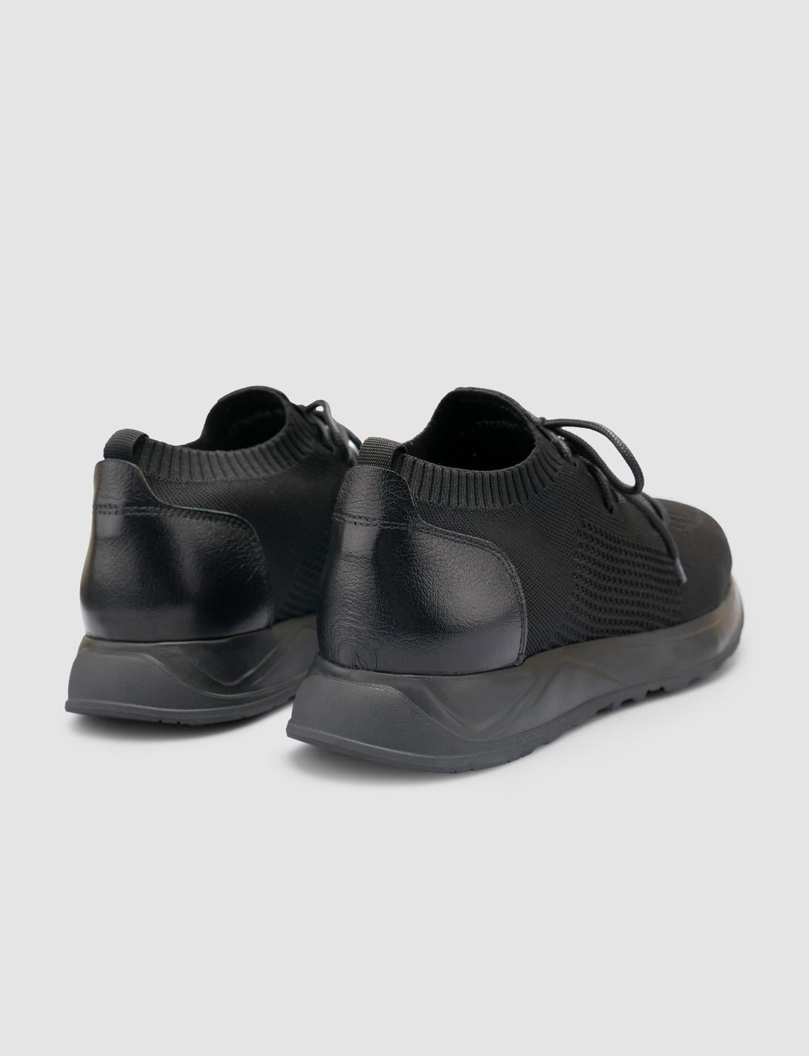 Men's Knitted Black Napoli Sports Shoes