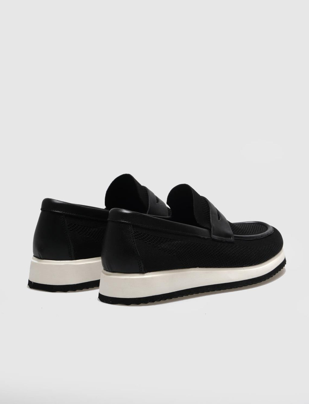Knitted Black Men's Casual Shoes