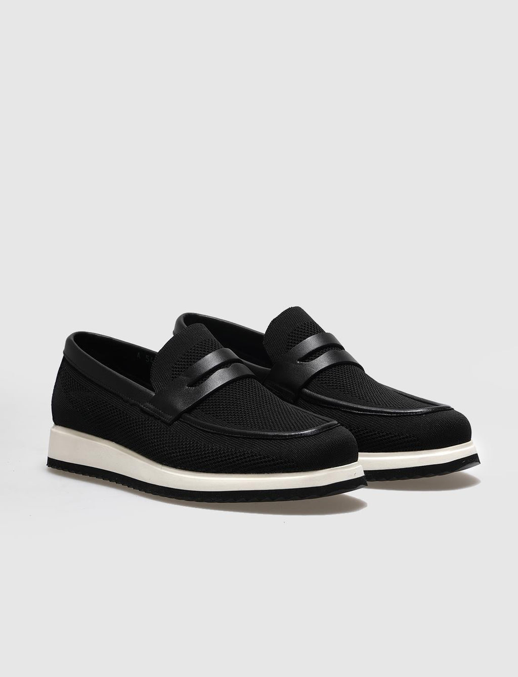 Knitted Black Men's Casual Shoes
