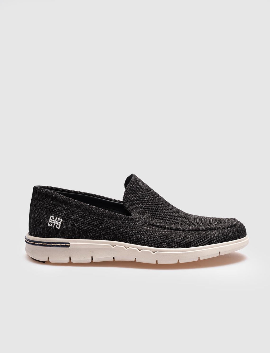 Knitted Black Men's Casual Shoes