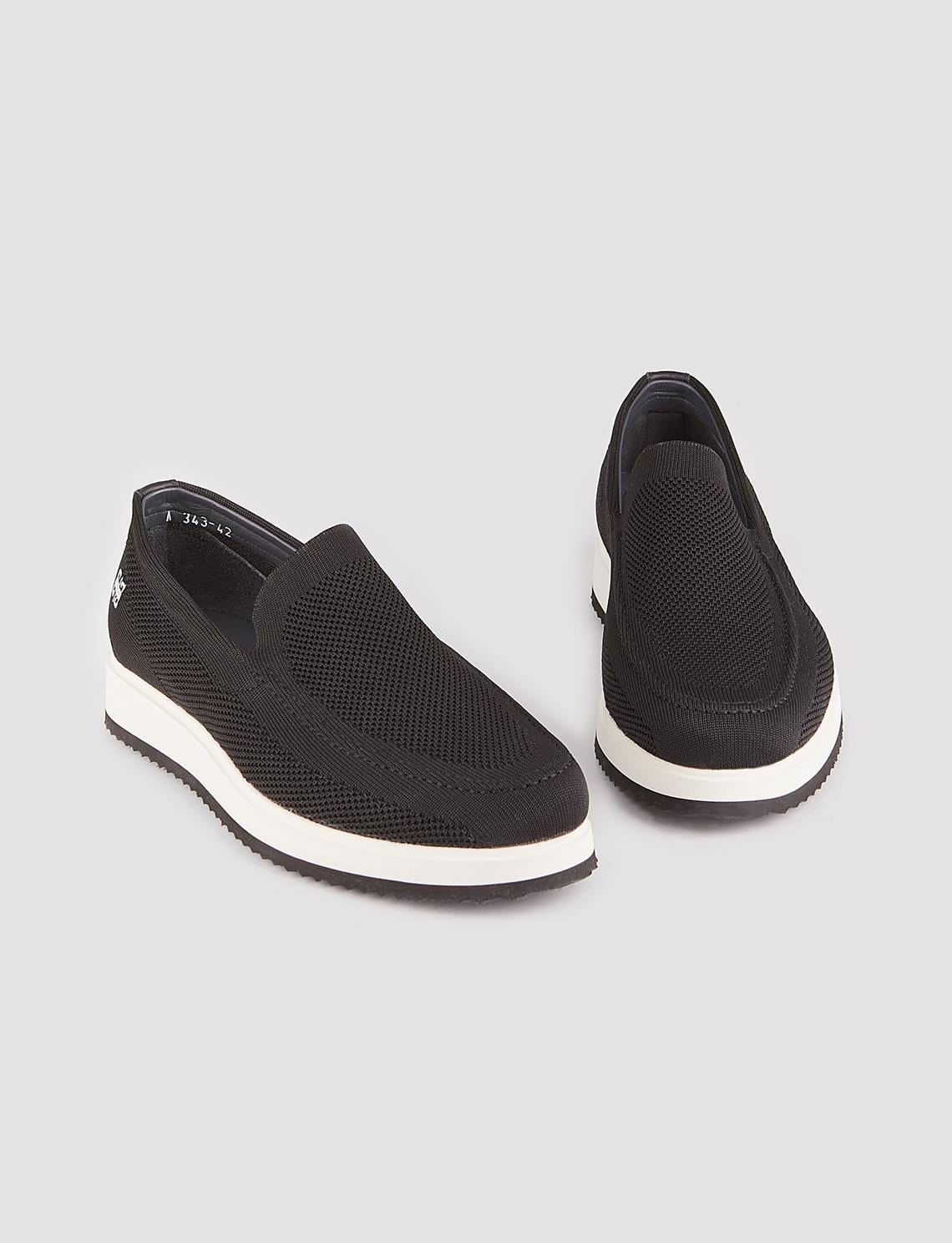Knitted Black Men's Casual Shoes