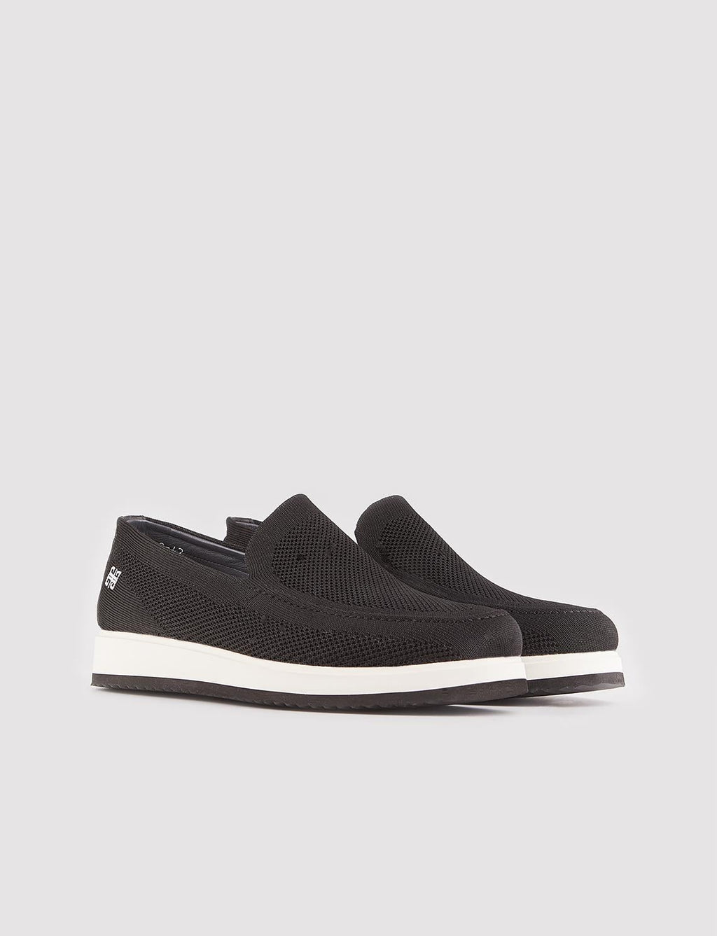 Knitted Black Men's Casual Shoes