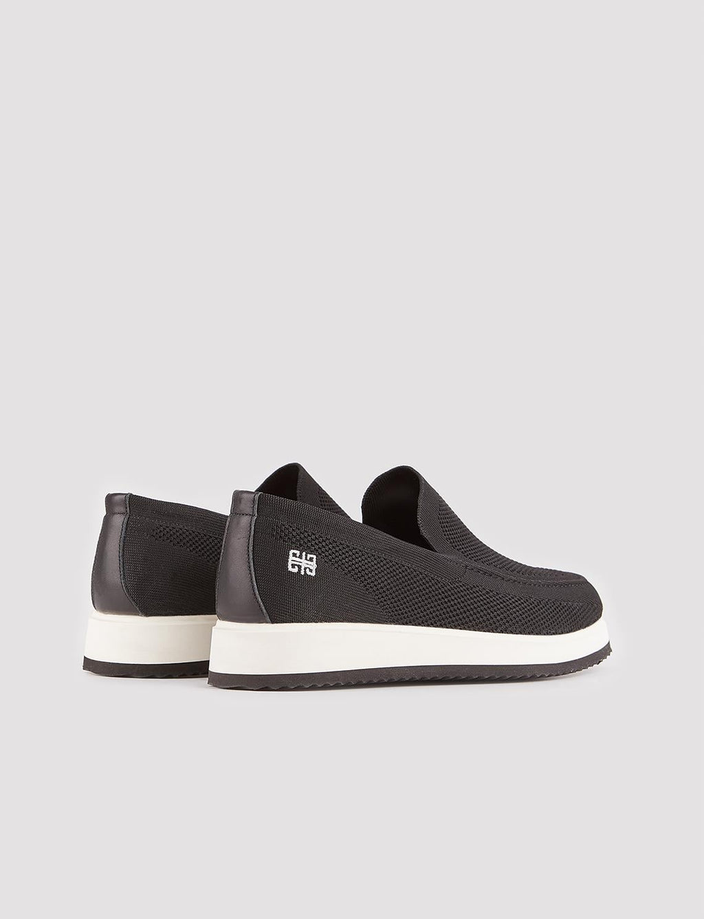 Knitted Black Men's Casual Shoes