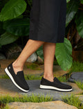 Knitted Black Men's Casual Shoes