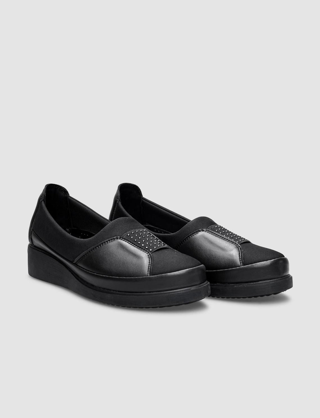 Women's Comfort Shoes with Black Stone Details