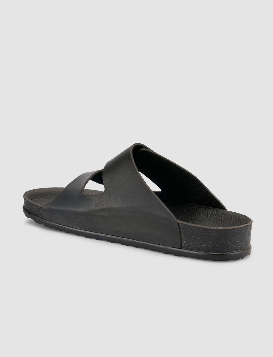 Black Women's Slippers with Velcro Closure