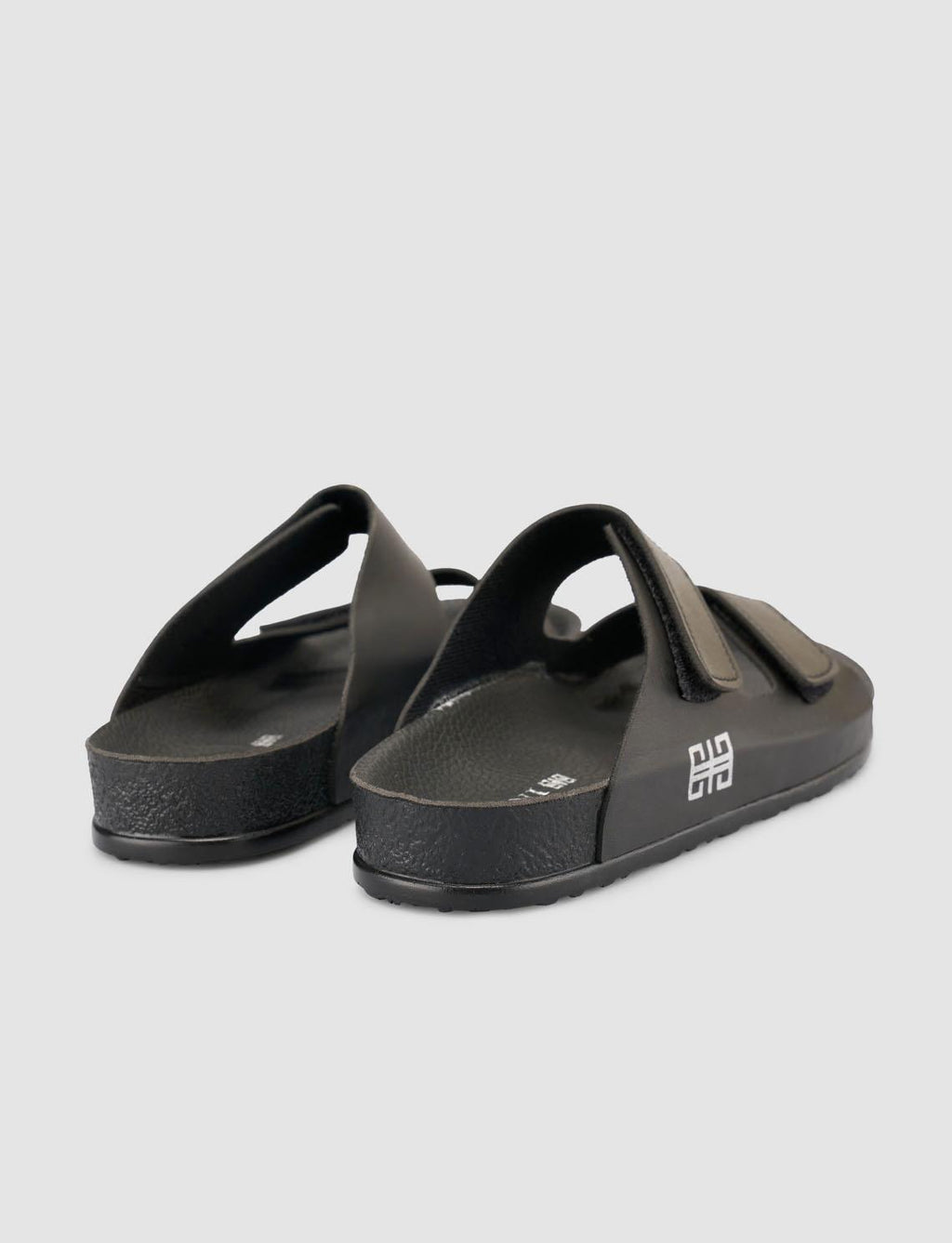 Black Women's Slippers with Velcro Closure